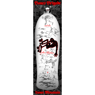 Powell-Peralta Deck Series17 Lance Mountain Limited Edition 30" x 9.9" WB14.5" white