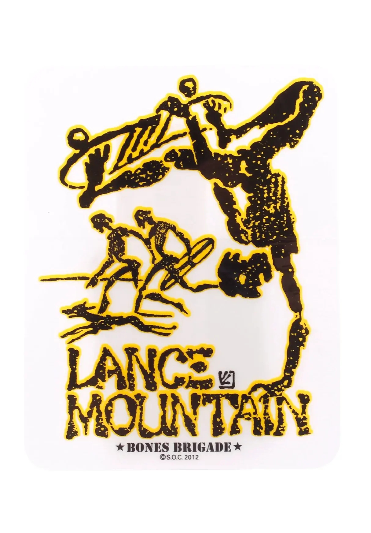 Powell-Peralta Sticker Lance Mountain Sticker clear one size
