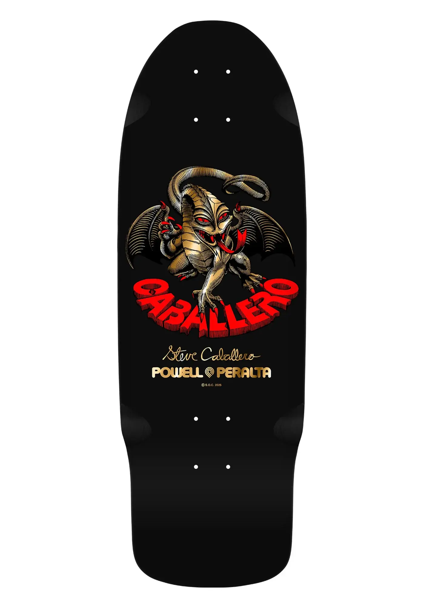 Powell-Peralta Deck Steve Caballero Limited Edition 10.09"  Gold foil