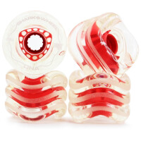 SHARK WHEEL DNA 72mm/78a transparent with red hub