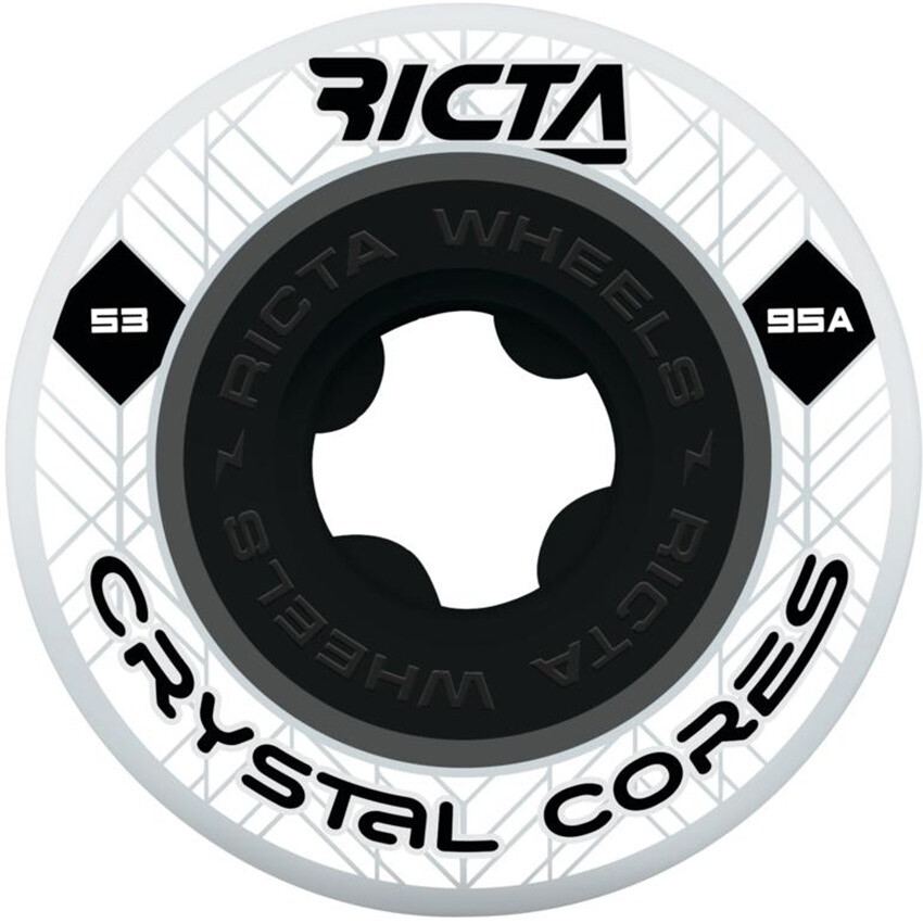 Ricta Wheels Crystal Cores 53mm/95a white/clear