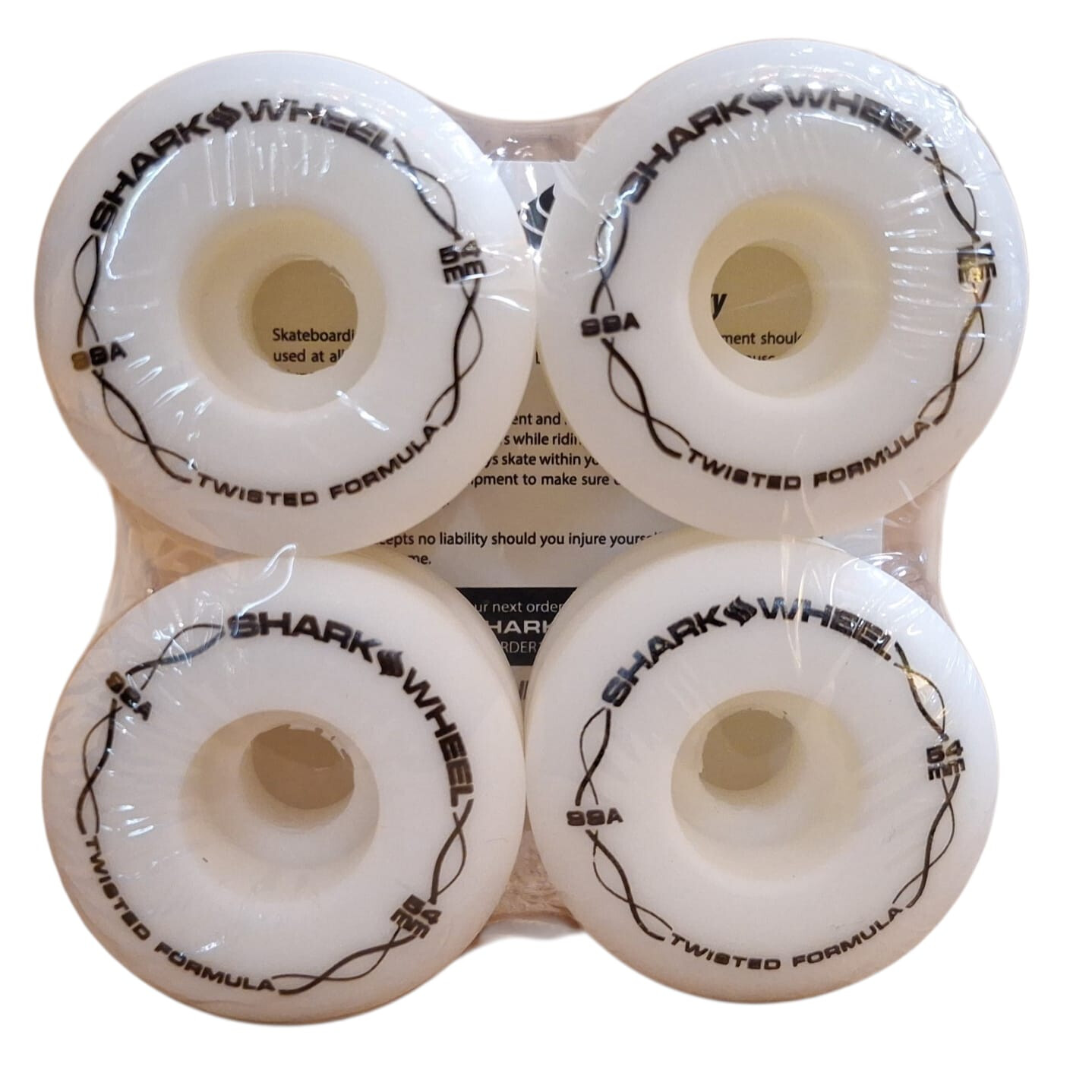 SHARK WHEEL Twisted 54mm/99a white