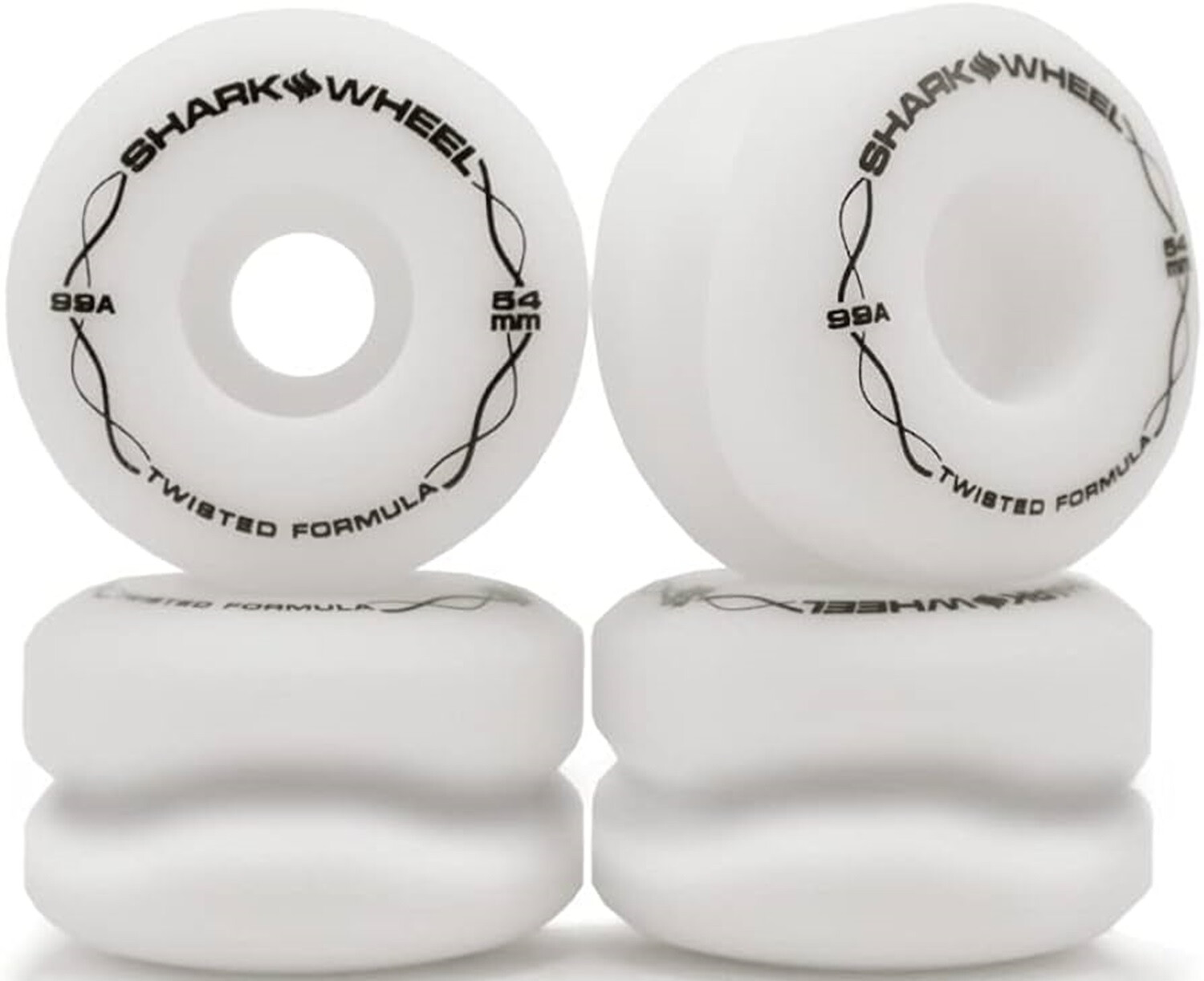 SHARK WHEEL Twisted 54mm/99a white