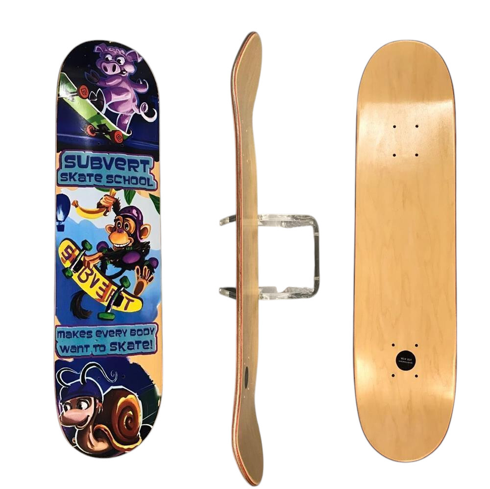 SubVert Deck SKATESCHOOL "3Animals" 8,25