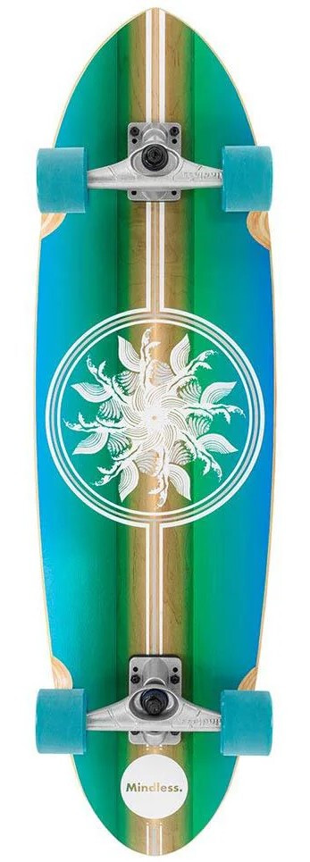 Mindless Complete Wake Surf Skate 35" x 10" WB20.25" blau