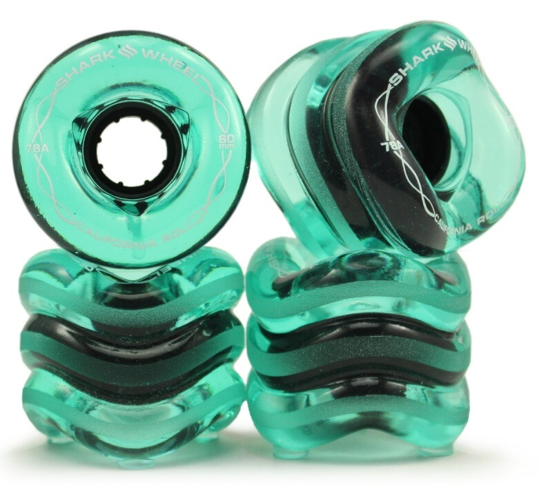 SHARK WHEEL California Roll 60mm/78a transparent emerald