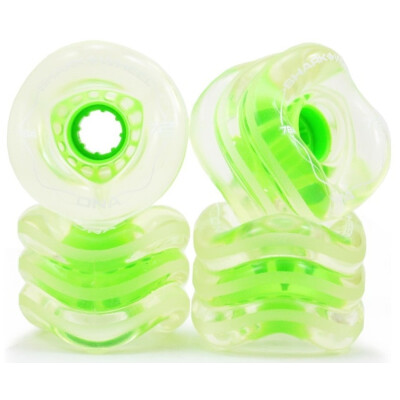 SHARK WHEEL California Roll 60mm/78a transparent with green hub