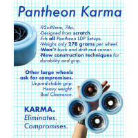 Pantheon Wheels Karma 92mm 74a light blue