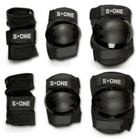 S-ONE Pad Set Starter Handgelenk Knie Ellenbogen schwarz