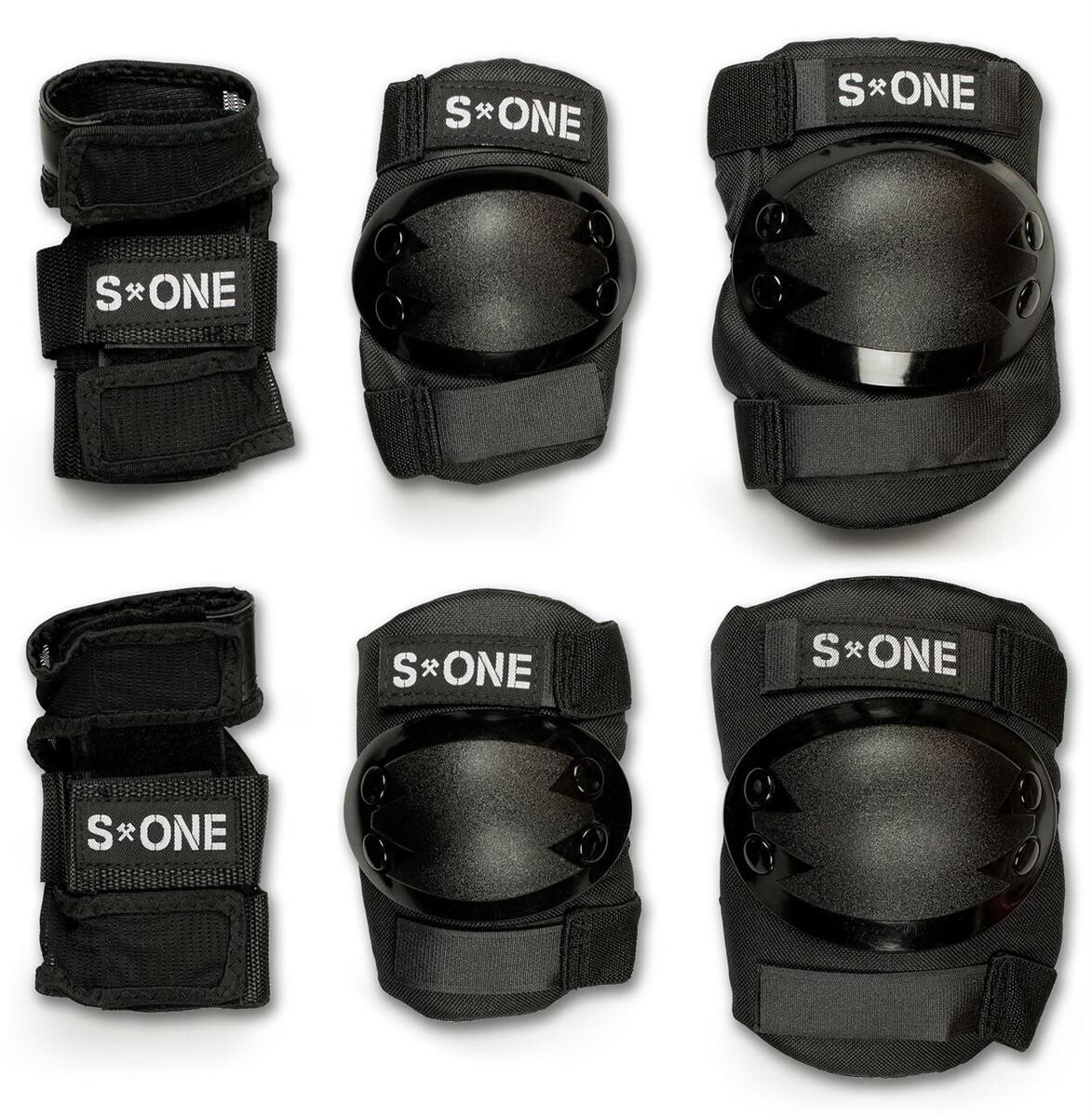 S-ONE Pad Set Starter wrist elbow knee black