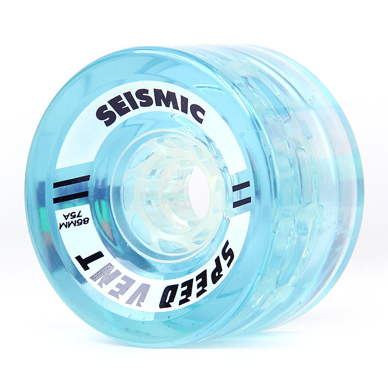 Seismic Wheels Speed Vent 85mm 75a Crystal Clear blue
