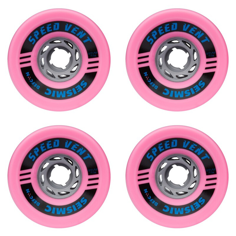 Seismic Wheels Speed Vent 85mm 77a Defcon bubblegum