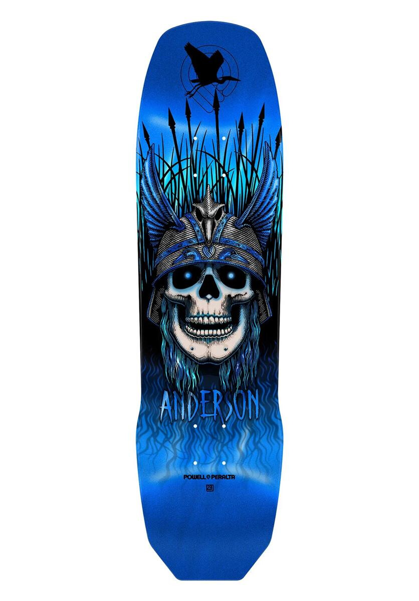 Powell-Peralta Deck Pro Andy Anderson Heron 8.45" x 31.8" WB14,25" Blue Foil