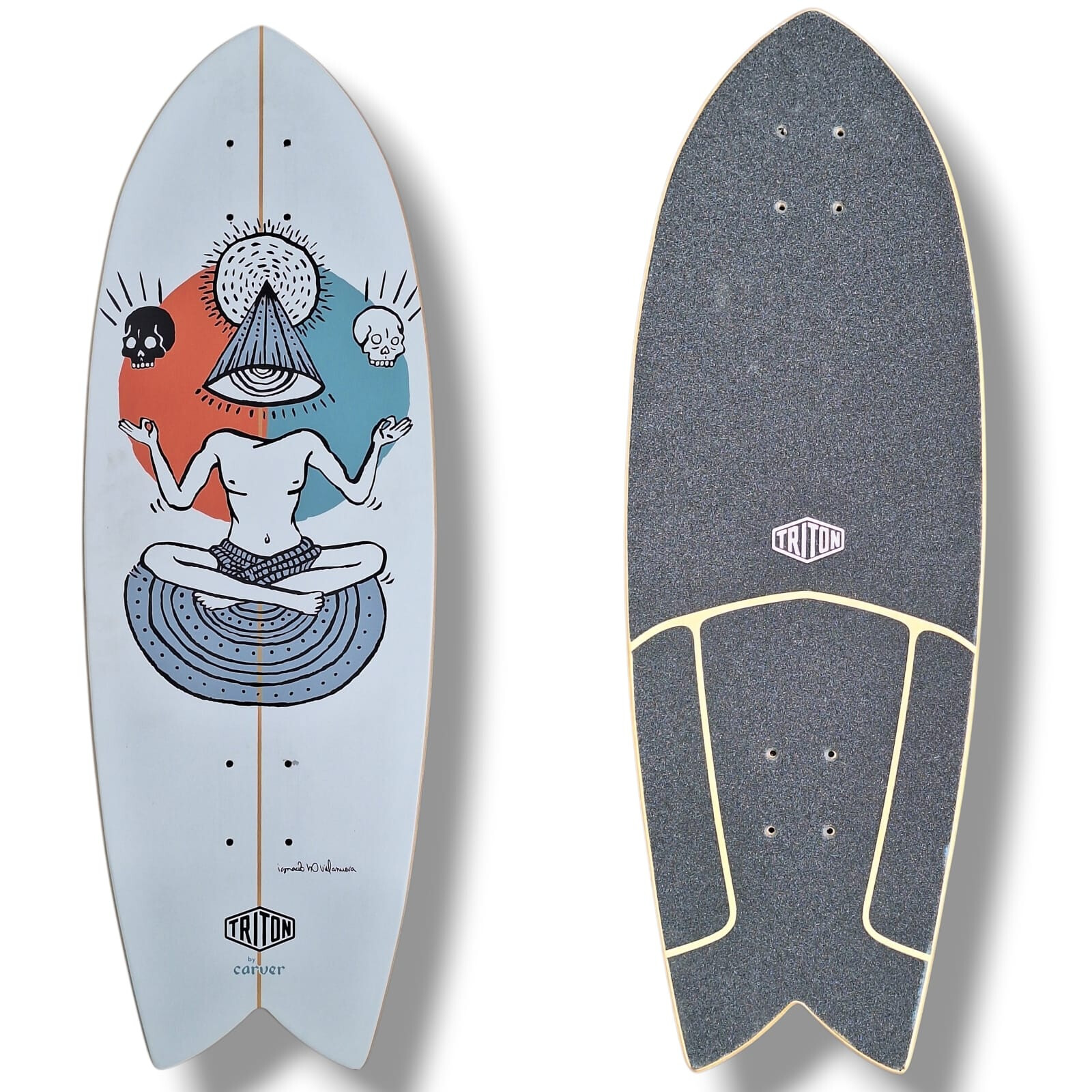 CARVER Surfskate Deck TRITON Equilibrium 29.25 x 9.75" WB15.375"