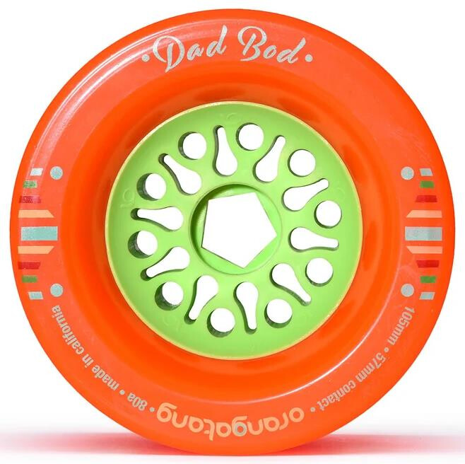 Orangatang Wheels Dad Bod 100mm 80a - orange