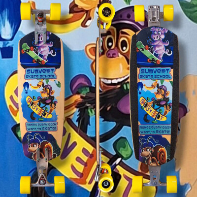 Leihboard 7€/Tag Black-Dog LDP Complete Rave 90 Custom Skateschool