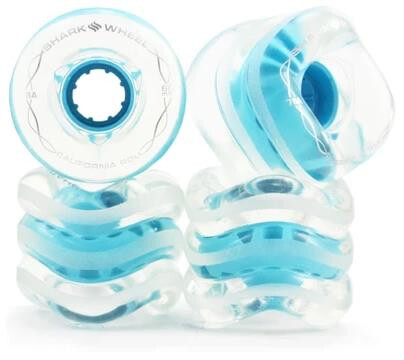 SHARK WHEEL California Roll 60mm/78a transparent with blue hub