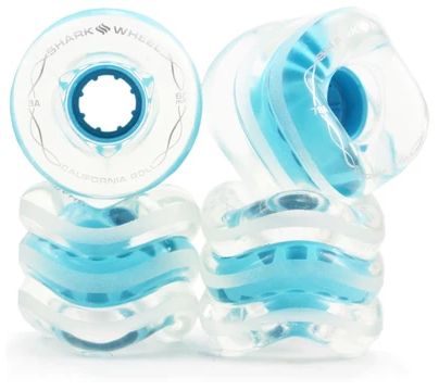 SHARK WHEEL California Roll 60mm/78a transparent with blue hub