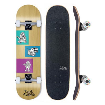 Little Boards Complete Kinder Skateboard Robots 7,25" x 29"x WB12,5"