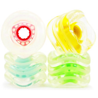 SHARK WHEEL DNA 72mm/78a transparent with multi colored hub