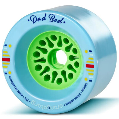 Orangatang Wheels Dad Bod 100mm 77a - blue