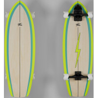 BohanelBoards Deck Surfskate Neon Green 32" x...