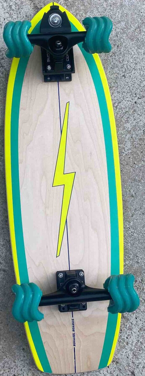 BohanelBoards Deck Surfskate Neon Green 32" x 10" WB16-17,5″
