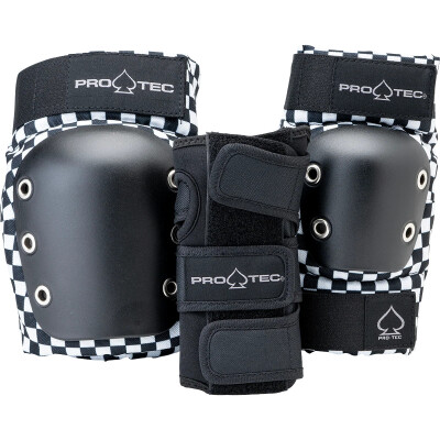 Pro-Tec Street Gear Junior 3-Pack Pad Set checker YS