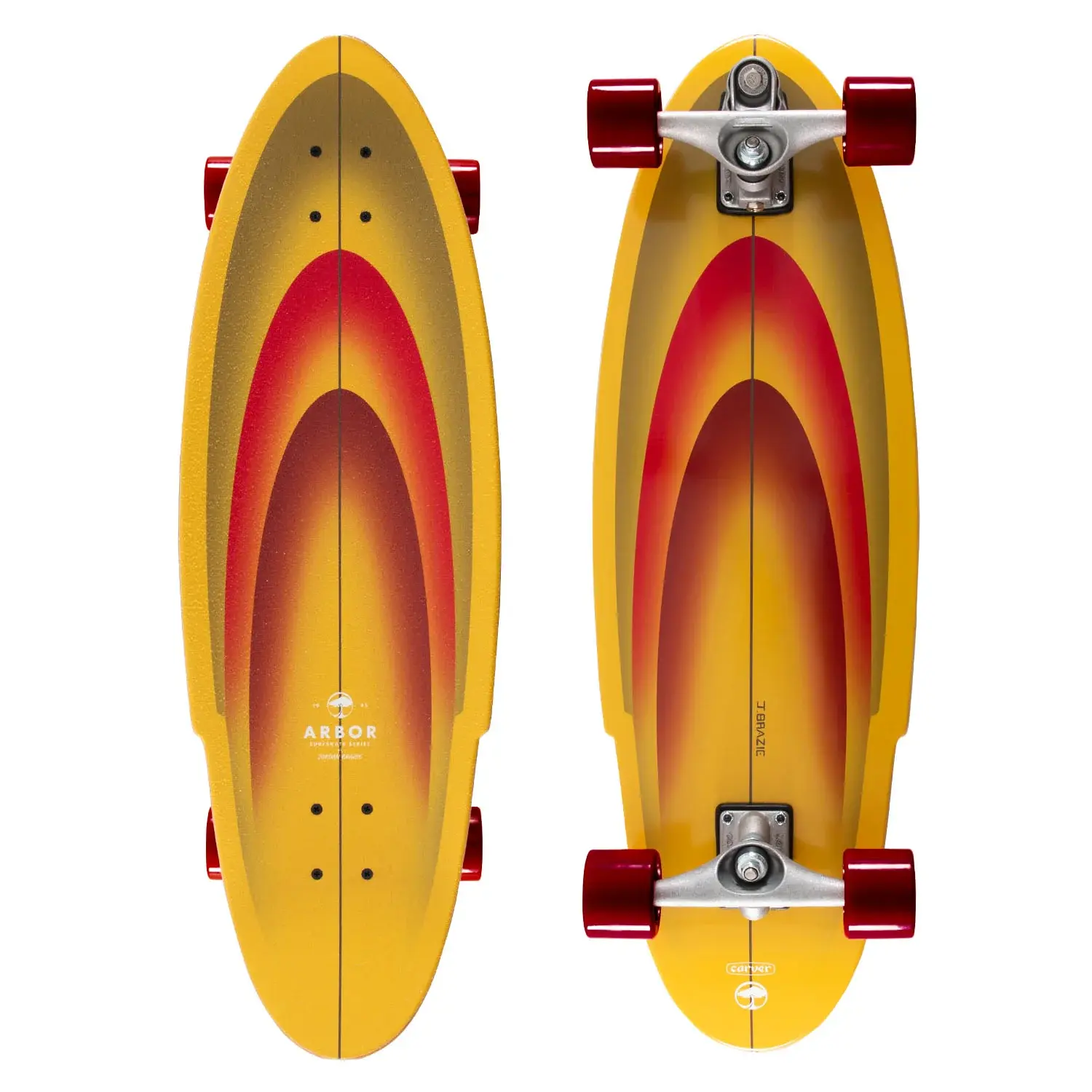 Arbor Complete SurfSkate X Carver Jordan Brazie 33" x 10" WB20" + Carver C7