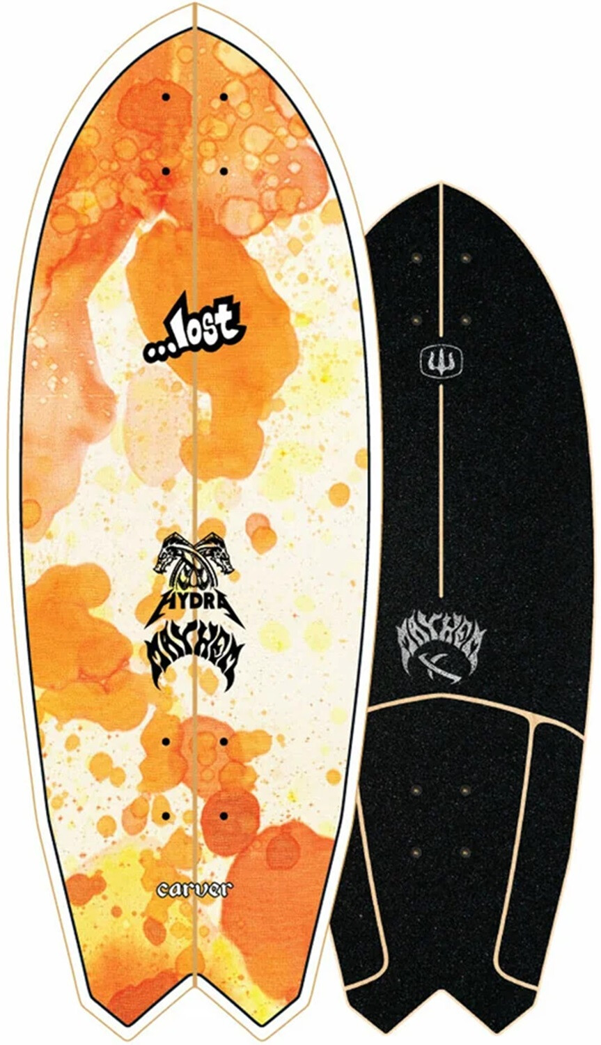 CARVER Deck Surfskate X LOST Hydra 29,5" x 10,5" WB16"