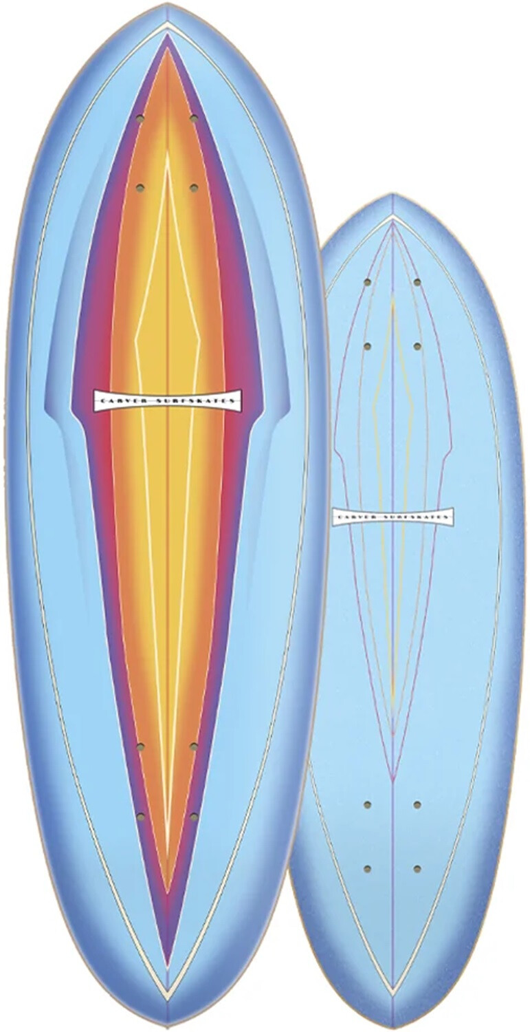 CARVER Deck Surfskate Blue Haze 31" x 9.875" WB17"