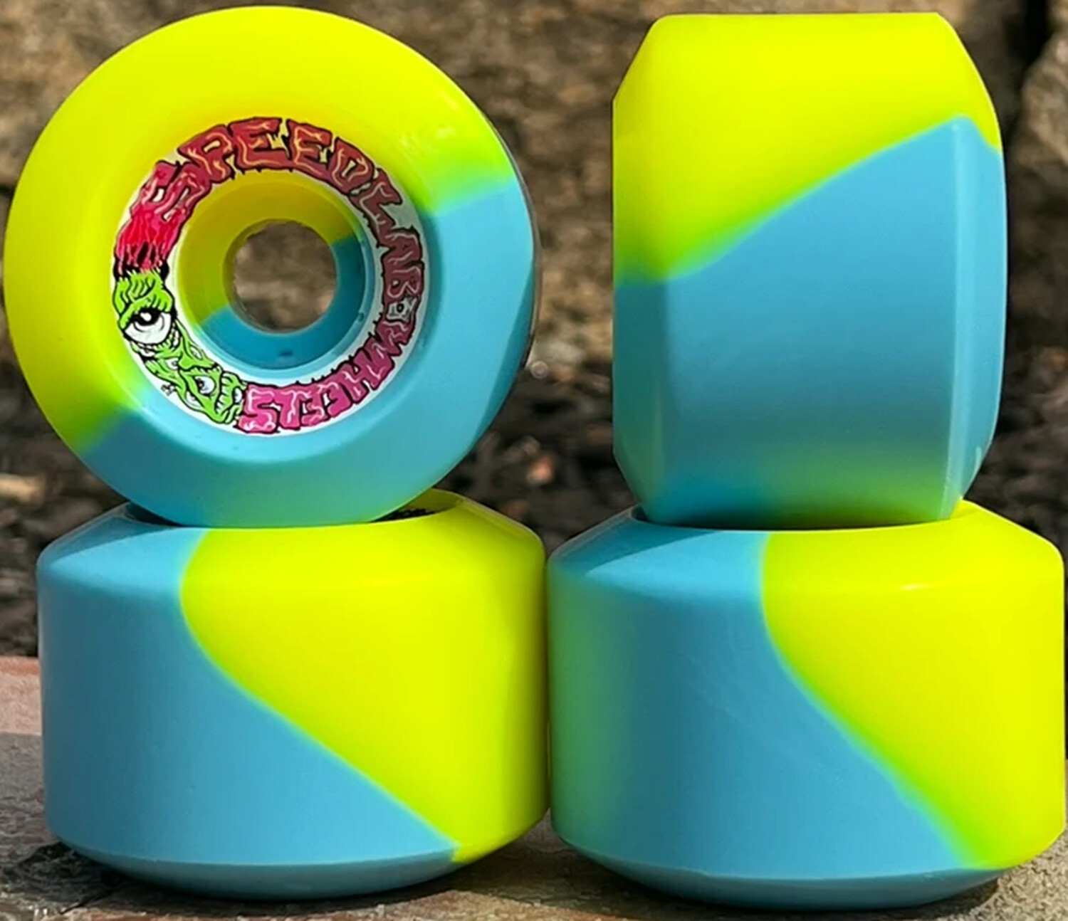SPEEDLAB Wheels StrangeHouse 60mm 95A CP30mm yellow-blue