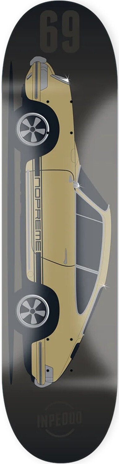 Inpeddo X Nopreme Deck Fast Classics Porsche 69 black 8,625" x 31,1" WB14,5"