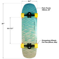 LOADED Complete Surfskate Bolsa2 Weave Paris V3 31" x 9.4" WB16-17,5"