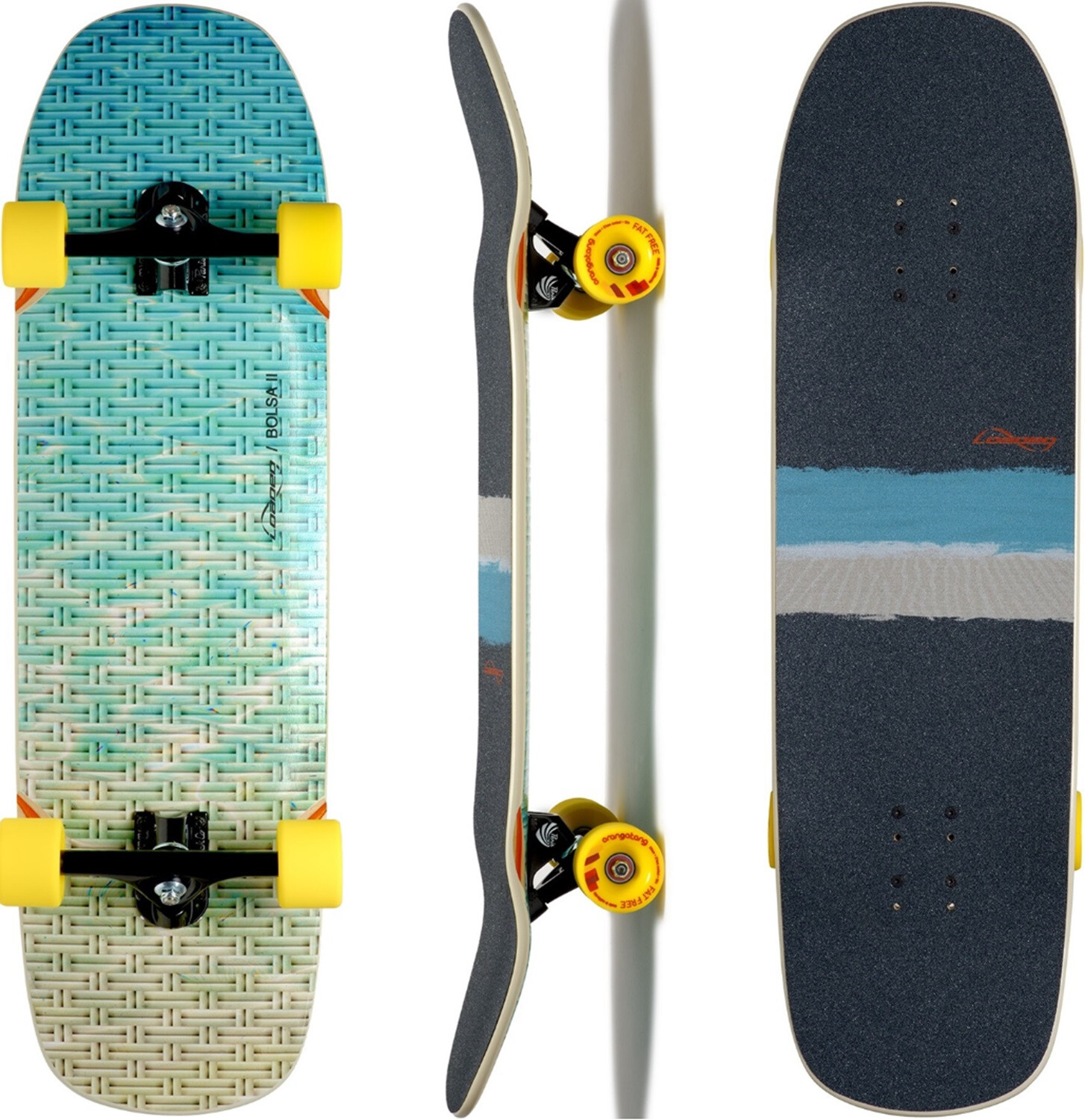 LOADED Complete Surfskate Bolsa2 Weave Paris V3 31" x 9.4" WB16-17,5"