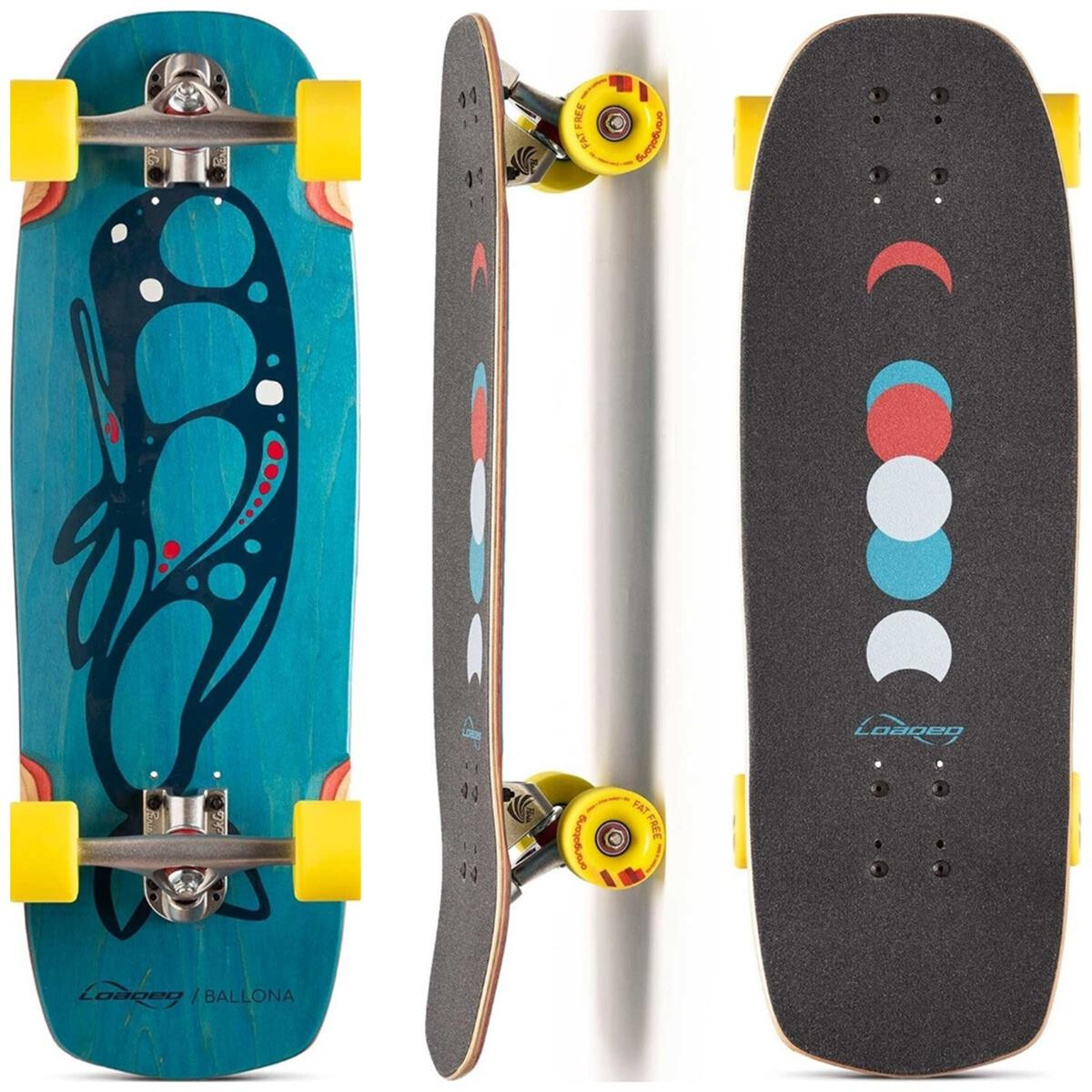 LOADED Complete Mini Cruiser Ballona Moby Paris V3 27,75" x 9,0" WB14,75-16"