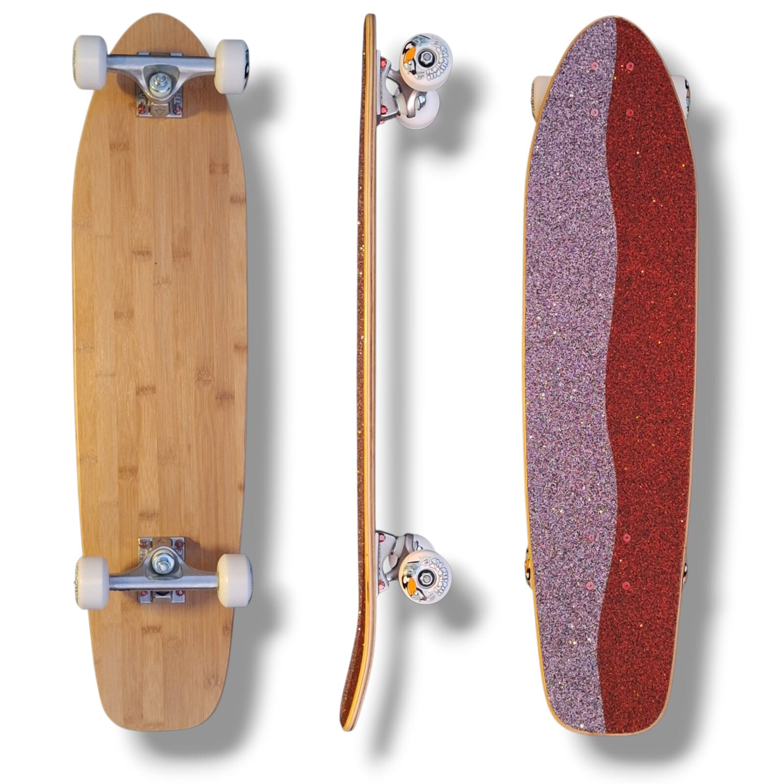 SkaReCo complete Shape323 B32 Kicktail 32"x 8" WB19" Bamboo #1
