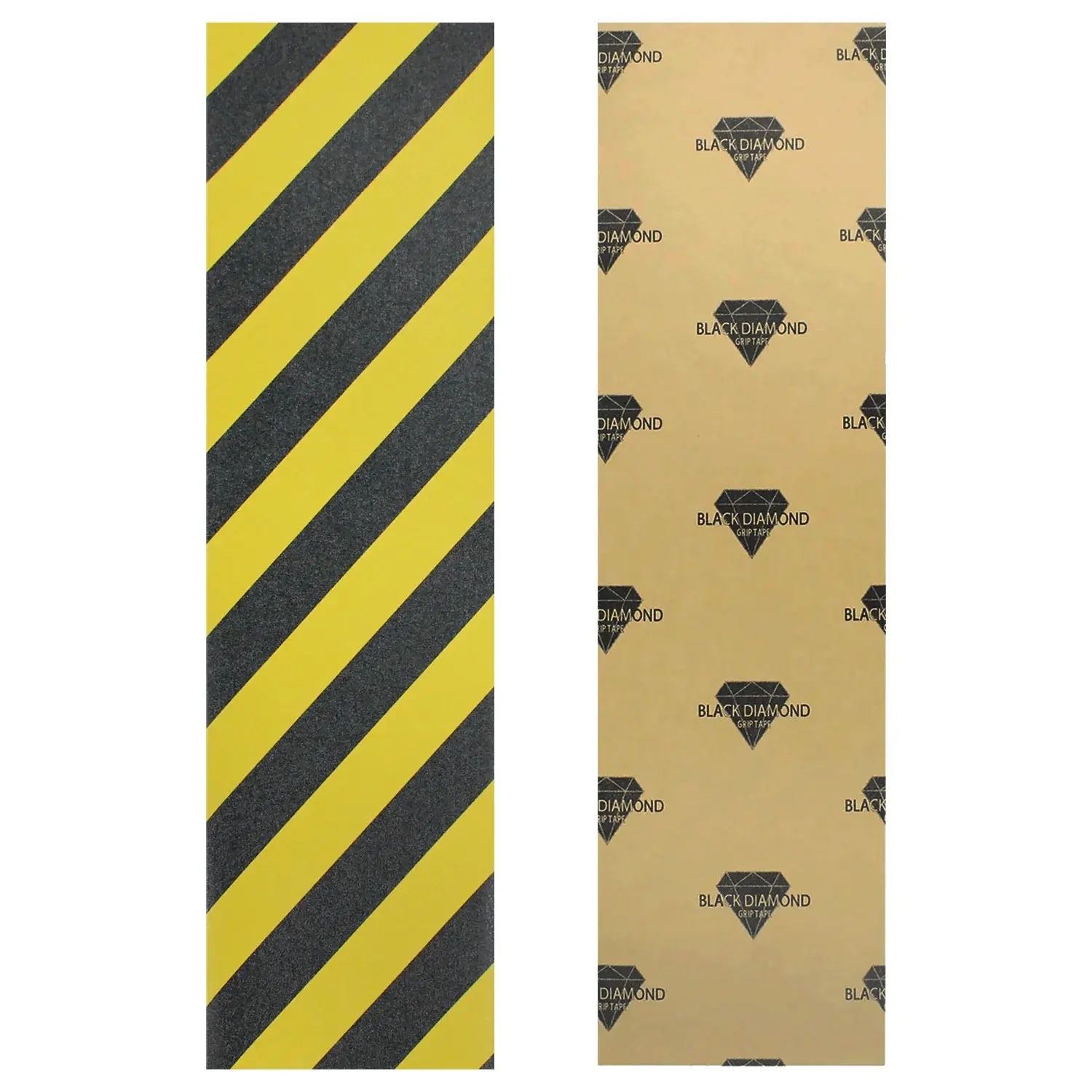 Black Diamond Griptape 9" x 33" Skateboard sheet caution
