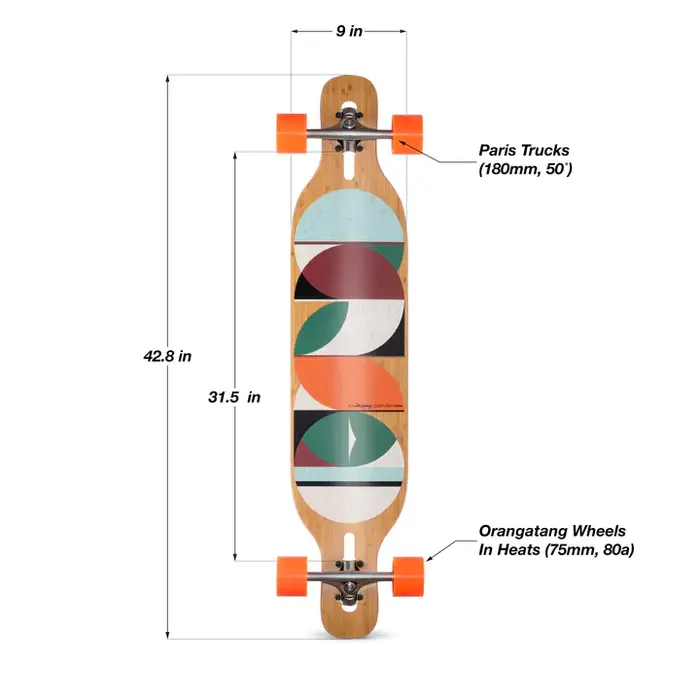 LOADED Complete Longboard Dervish Sama 42.8" x 9" WB31.5"