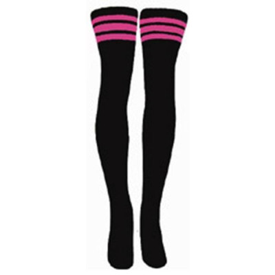 35" SKATERSOCKS black style 35-16 bubblegum pink stripes