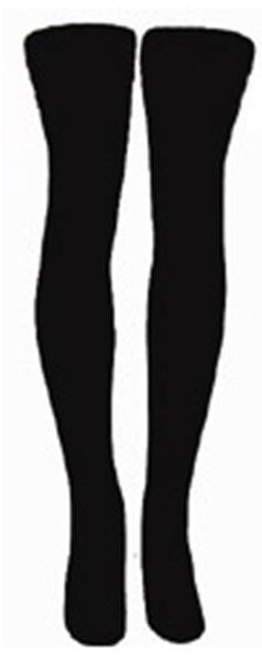 SKATERSOCKS 35" black style 35-20 plain black
