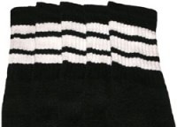 22" SKATERSOCKS black style 22-154 white stripes