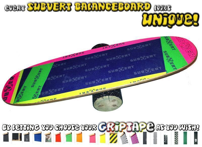 SubVert B-Board handmade Balanceboard "Big Board" 100 x30