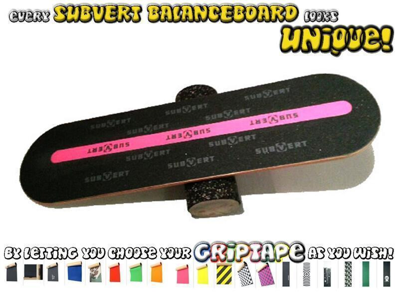 SubVert B-Board handmade Balanceboard "Snow" 100x 25,5