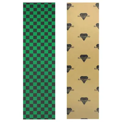 Black Diamond Griptape 9" x 33" Skateboard sheet checkered green