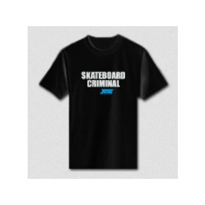 JUICE "skateboard criminal" shirt black