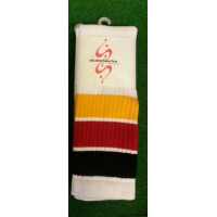 SKATERSOCKS 22" white style 22-906 black/red/yellow...
