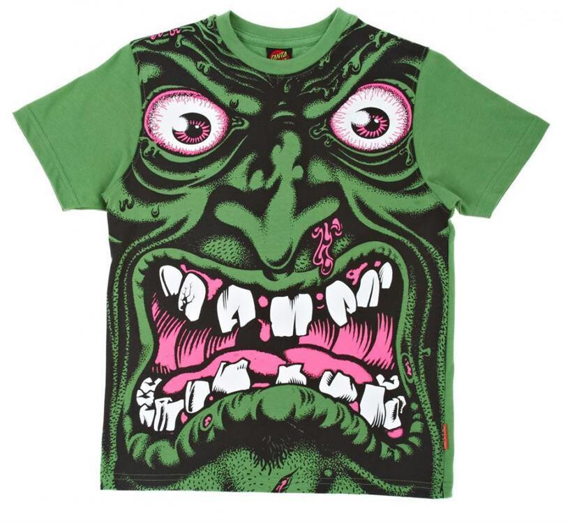 Santa Cruz T Shirt Kinder Robface GREEN