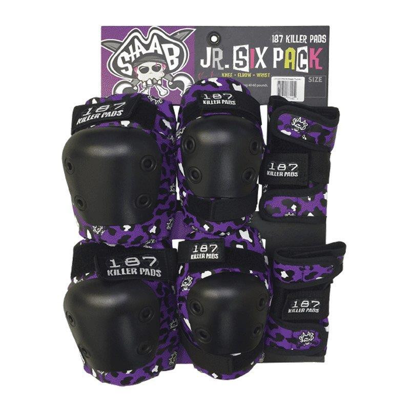 187 KILLER PADS Protection Junior Six Pack Staab Purple XS/XXS