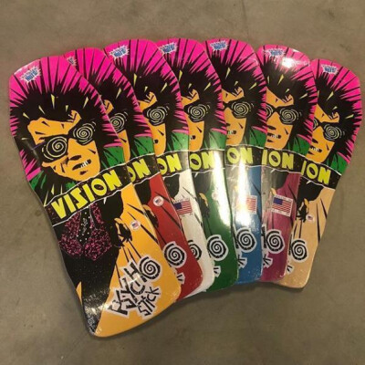 Vision Deck Psycho Stick 30" x 10" WB15 Reissue Green